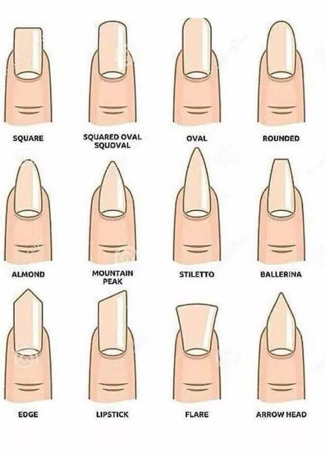 Красивый маникюр форма квадрат Pin by Arbrore Zekaj on Nails Nail shapes, Fashion nails, Nail length