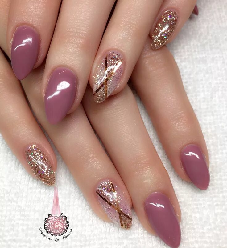 Красивый маникюр фото 50 Gelpolish mistero milano. Mauve nails, Glitter nail art, Leopard print nails