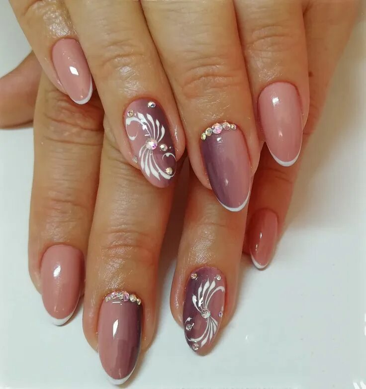 Красивый маникюр фото 50 Стильный маникюр - Разное OK.RU Nail art designs videos, Diy acrylic nails, Glit