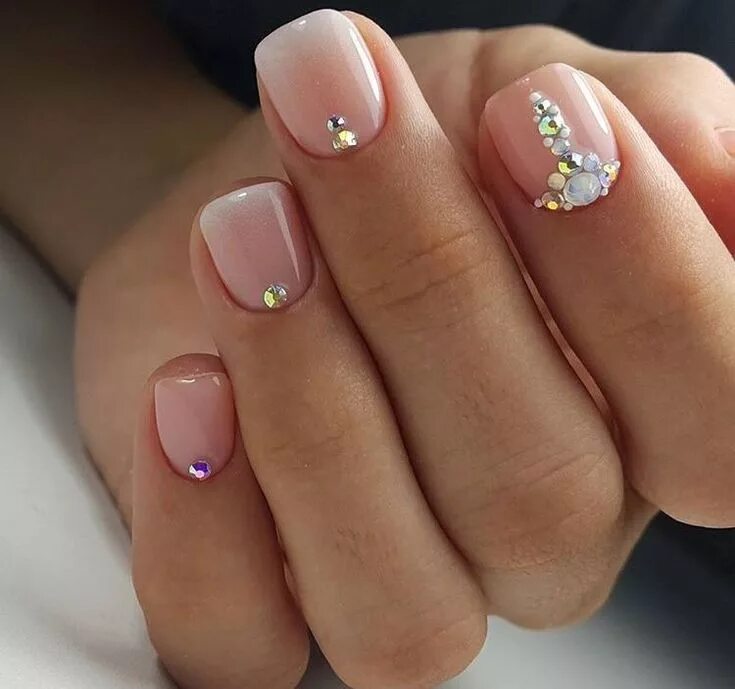 Красивый маникюр фото на коротких SHOP NOW )) DIY, SALON FINISH, LED, LONG LASTING, GEL MANICURE AT HOME Uñas cort