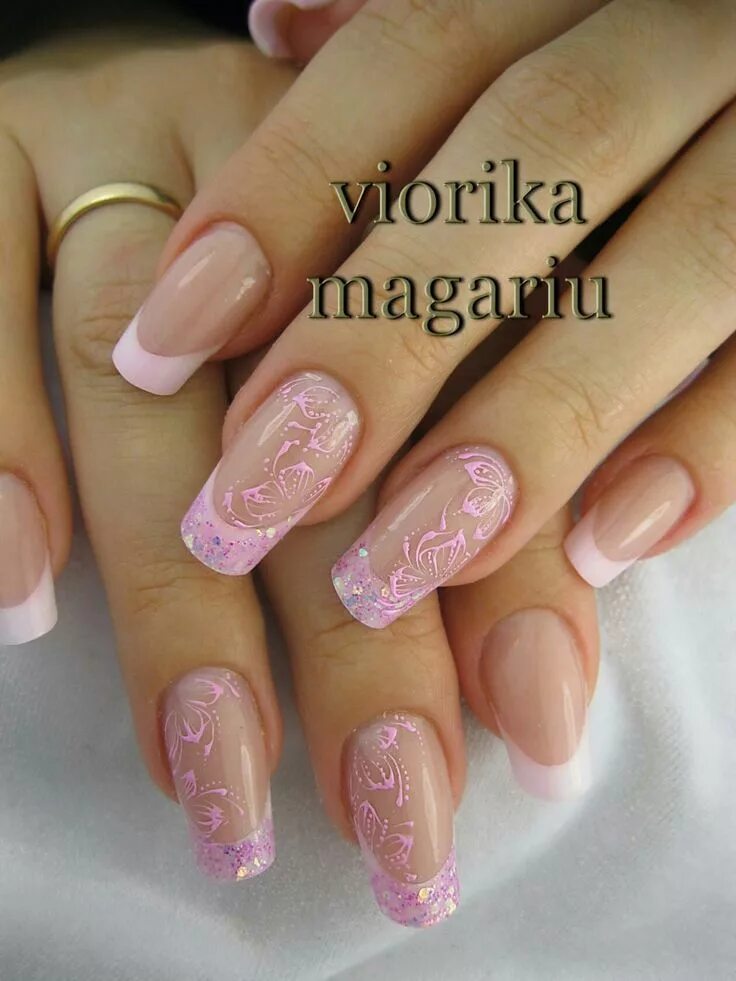 Красивый маникюр фото нежный с рисунком Пин от пользователя Annick Fortune на доске ongles в 2024 г Ногти, Красочный ман