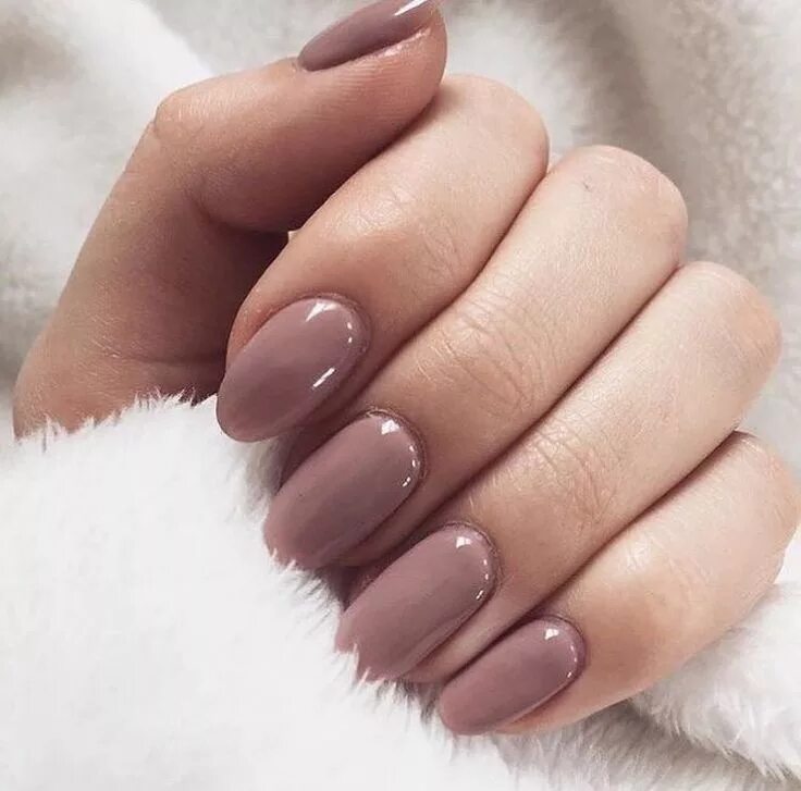 Красивый маникюр фото самый красивый однотонный Mauve mani. Pretty nails, Gel nails, Super nails