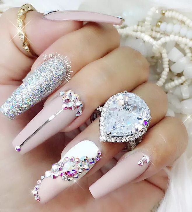 Красивый маникюр фото самый шикарный ❤ ️Beautiful Amber ❤ Diamond nails, Gel nails, Neon nails