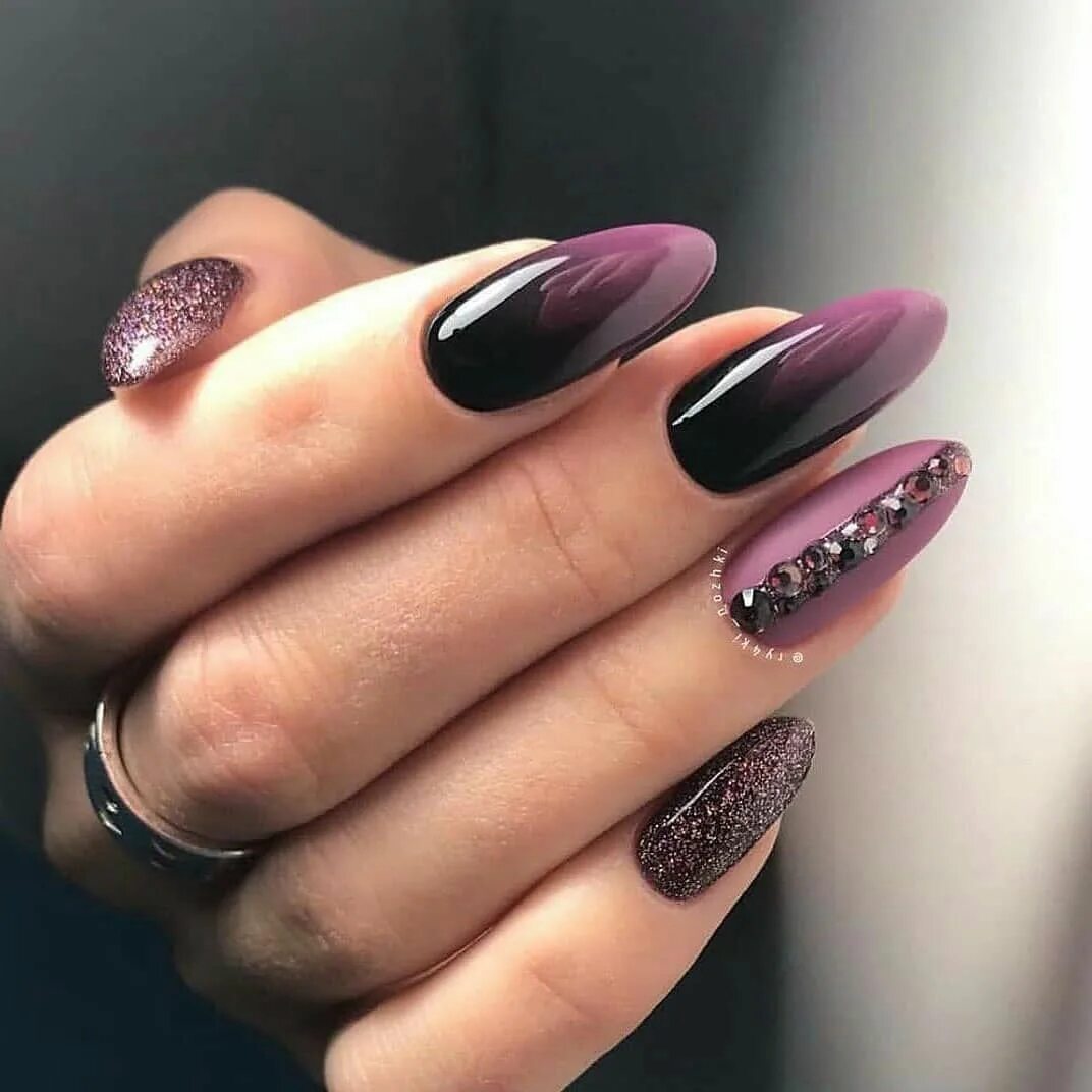 Красивый маникюр фото самый шикарный 2024 Ногти дизайн 2020 фото Vernis à ongles, Idées vernis à ongles, Ongles amande
