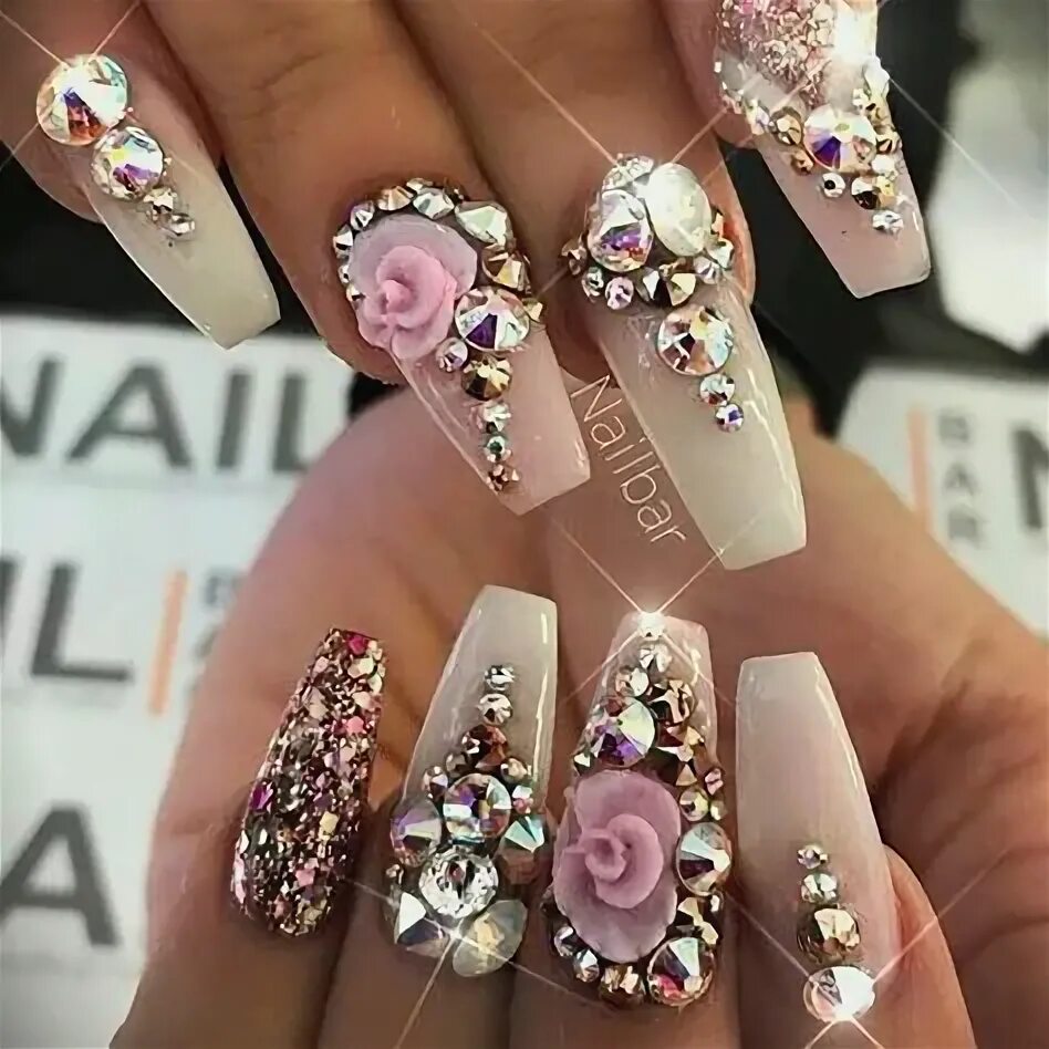 Красивый маникюр фото самый шикарный дизайн Best #Nailart - 44 Best Nail Art of 2020 - HashtagNailArt.com Nail designs bling