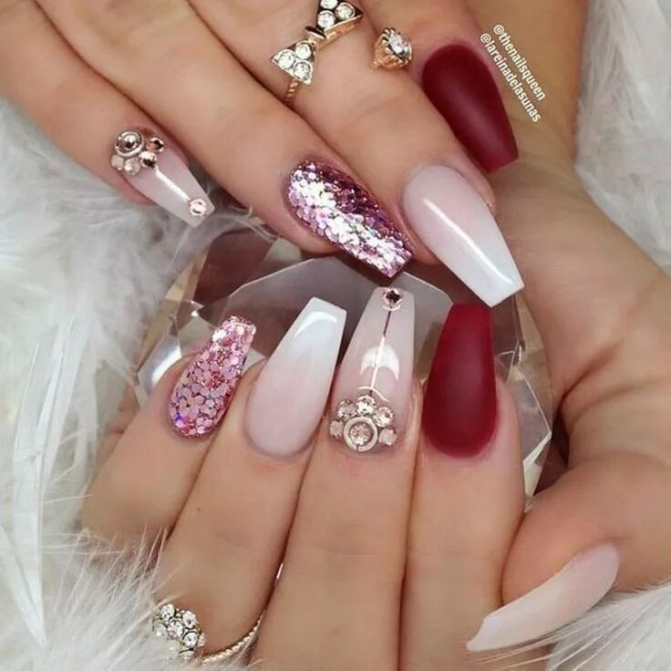 Красивый маникюр фото самый шикарный дизайн Trending Bridal Nail Art Design Ideas Bridal Inspiration Indian Wedding Inspirat