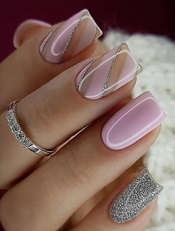 Красивый маникюр фото самый шикарный светлый 40 Beautiful natural short square nails design ideas to get inspired for Spring 