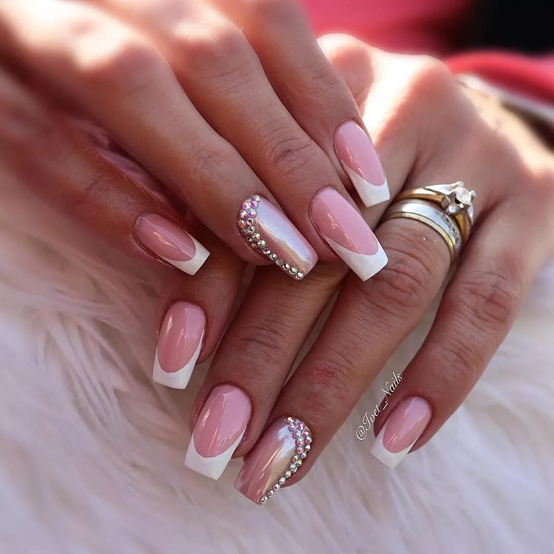 Красивый маникюр френч изысканный Pin auf French Nageldesign, Nägel, Design