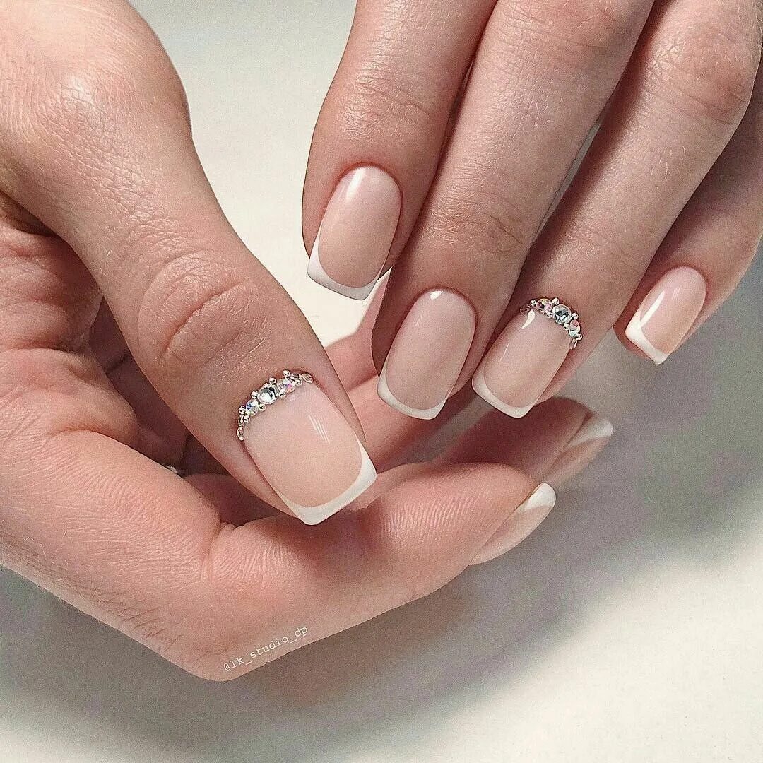 Красивый маникюр френч квадрат Pin on My Style Perfect nails, Bride nails, Manicure