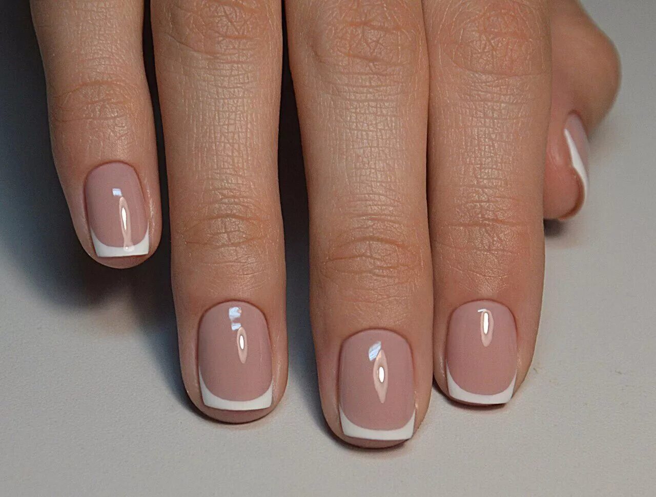 Красивый маникюр френч на короткие ногти квадрат Pin on Ногти Gel french manicure, Nail manicure, Manicure