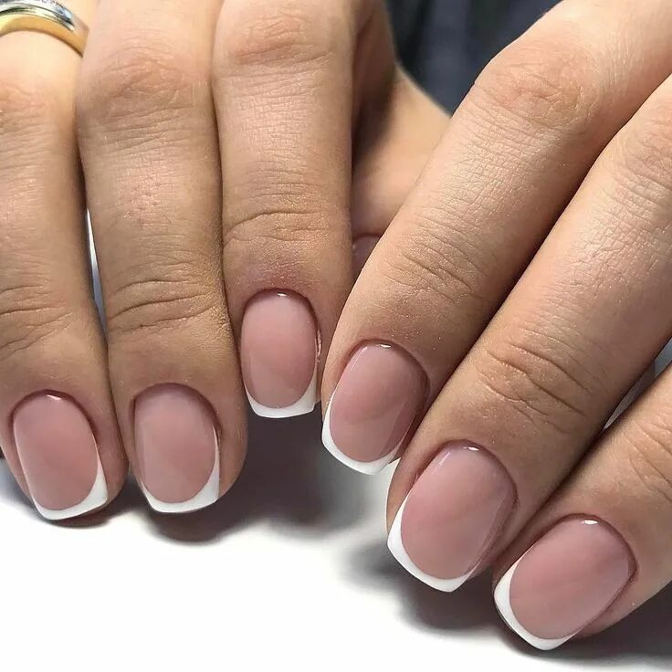 Красивый маникюр френч на коротких 1,263 Likes, 8 Comments - Маникюр &#x2F; Ногти &#x2F; Мастера (@nail_art_club) o