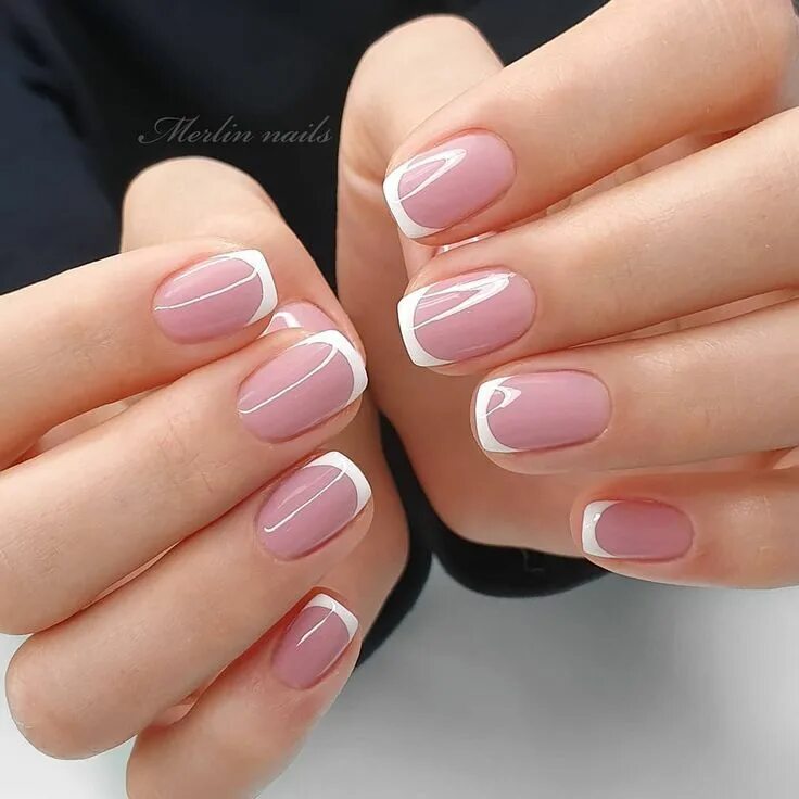 Красивый маникюр френч на коротких 100+ Latest Nail Trends for Winter 2023 - Nail Art Design Ideas for 2023 Nail ar