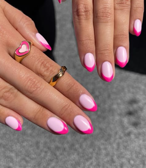 Красивый маникюр френч розовый 10 популярных идей на тему "pink nails valentine's day simple" для вдохновения