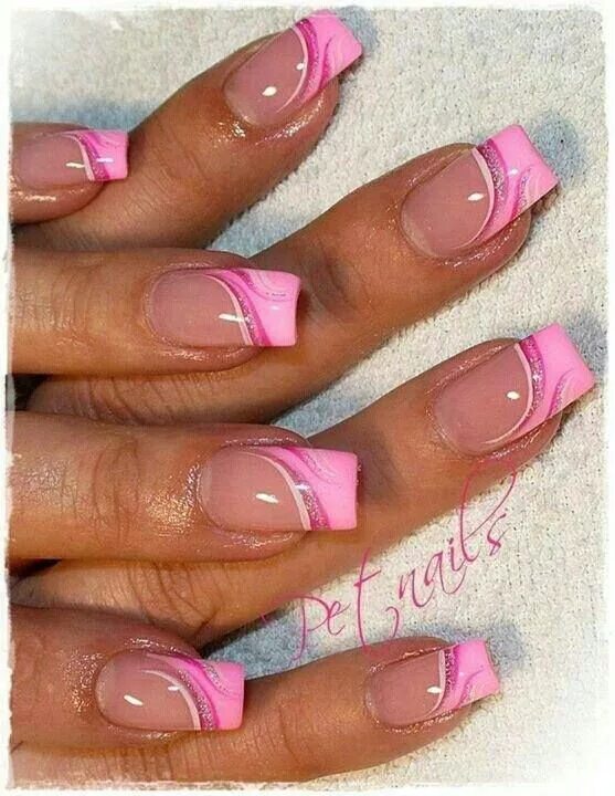 Красивый маникюр френч розовый 30 Fantastic French Manicure Designs - Best French Manicure Ideas - Pretty Desig