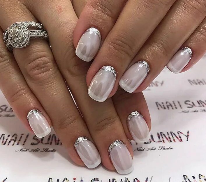 Красивый маникюр френч втирка Pin on Nechtový dizajn Luxury nails, Elegant nails, Nails