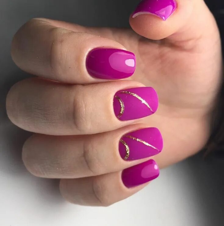 Красивый маникюр фуксия Perfect fuchsia color nail polish for Winter Nail colors, Nails, Nail polish