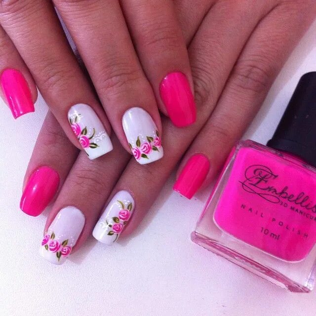 Красивый маникюр фуксия VÍDEO) Como fazer unhas decoradas de forma fácil, veja agora. ------------------