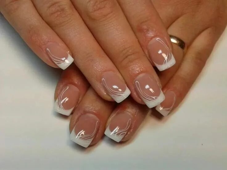 Красивый маникюр гель френч Пин на доске airbrush nails 2 в 2024 г Ногти, Дизайн ногтей, Маникюр