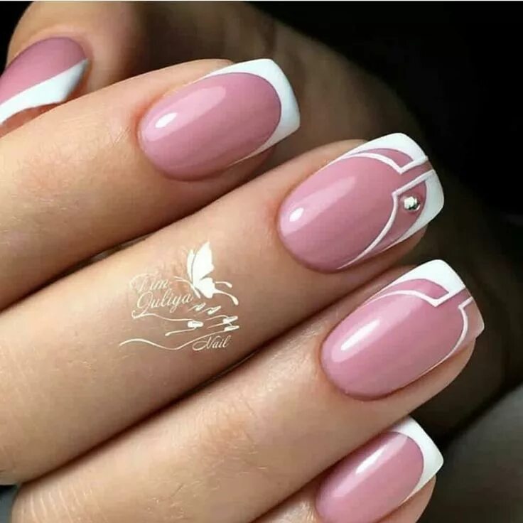 Красивый маникюр гель френч Pin by Astrid Montes on Siempre hermosa!! French nails, Nails, Nail designs