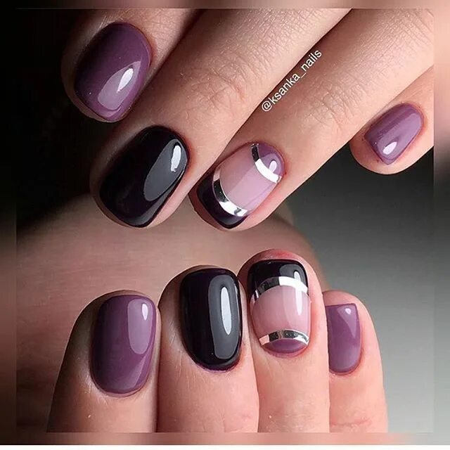 Красивый маникюр гель лаком на короткие Nail Art #2523 - Best Nail Art Designs Gallery BestArtNails.com Best nail art de