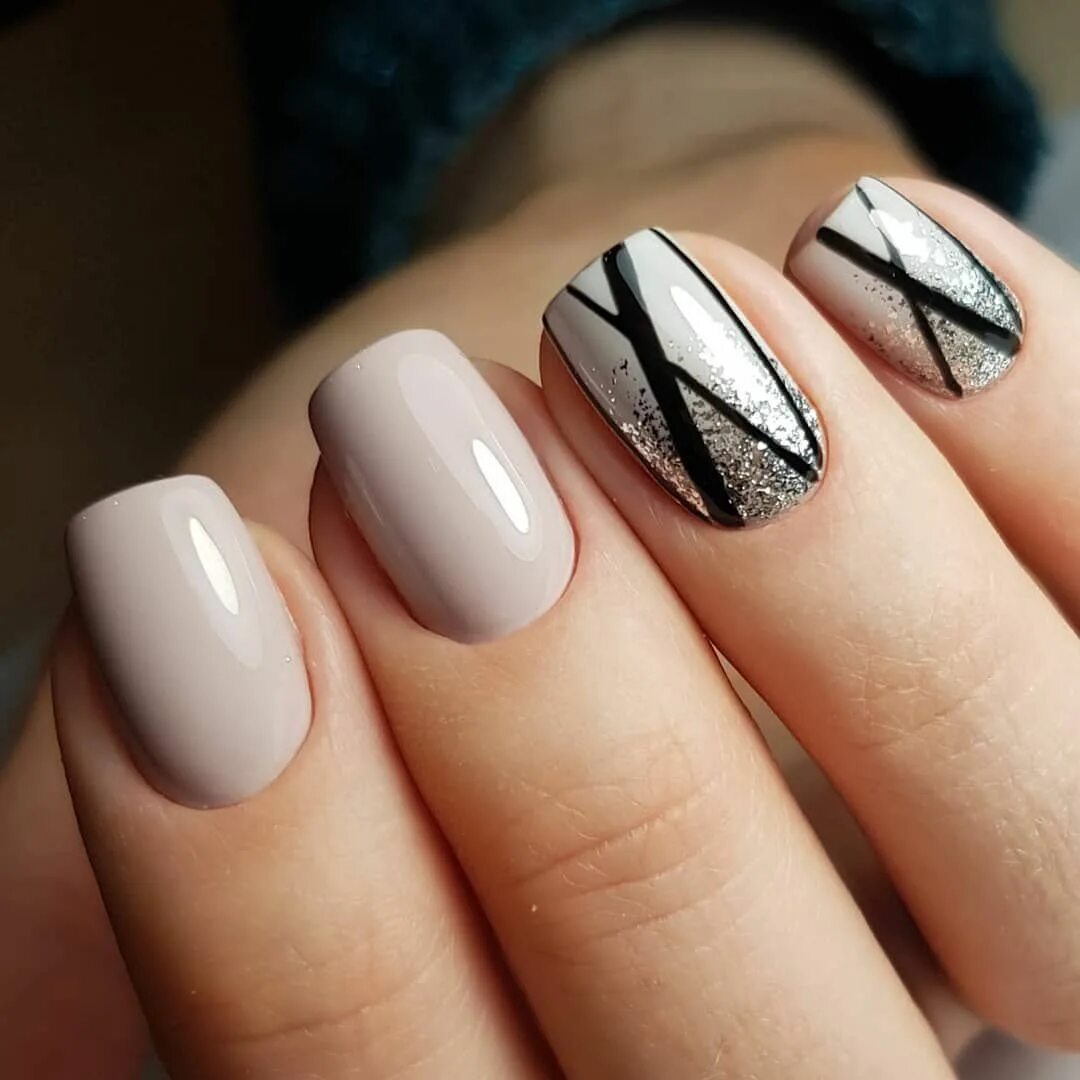 Красивый маникюр геометрия маникюр весна 2019 новинки - Пошук Google Manicure, Nail designs, Nails
