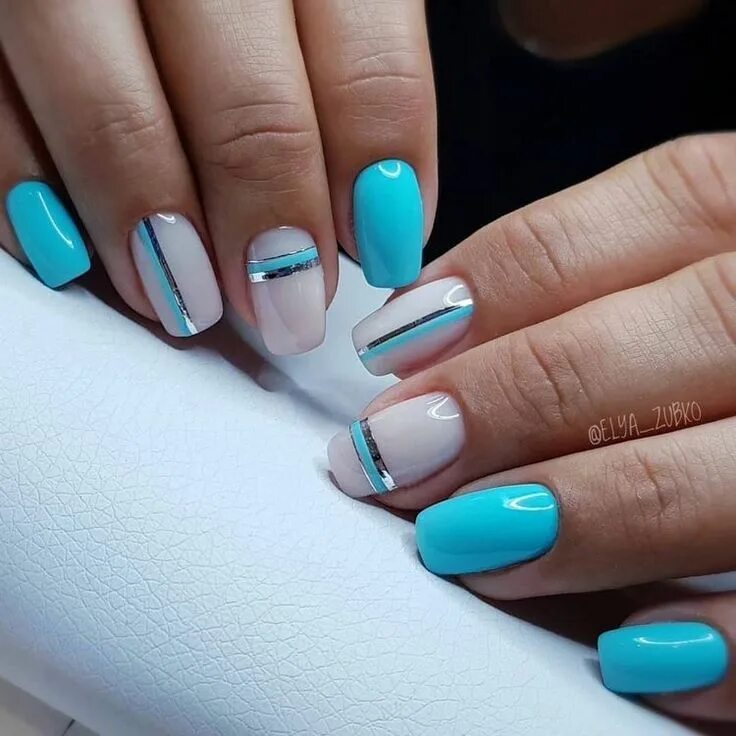 Красивый маникюр голубых тонов spring nails nails 2023 trends february nail colors 2023 nude baddie nails gel n