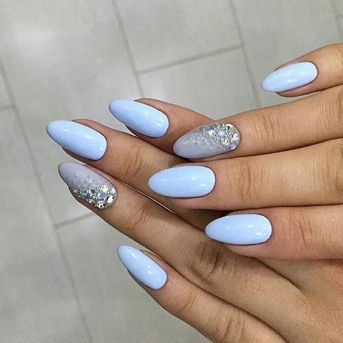 Красивый маникюр голубых тонов 1,460 Likes, 2 Comments - ❤ ️Julia #nail master russia (@nail master russia) on I