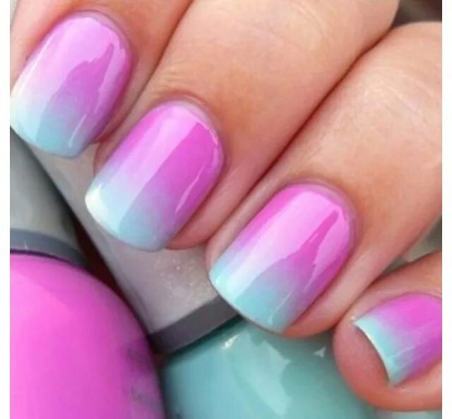 Красивый маникюр градиент Cute ombré nail art Ombre nails, Pretty nails, Cute nail designs