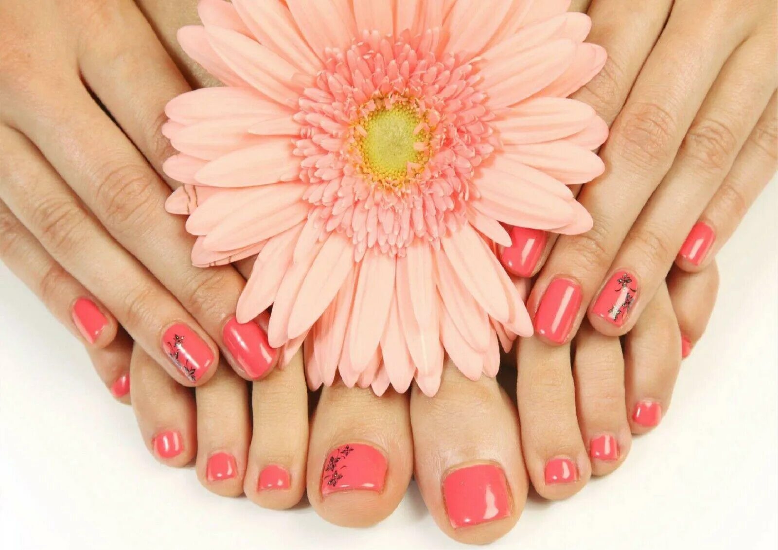 Красивый маникюр и педикюр Salon Beauty Makeup SPA Hairdresser Manicure Pedicure Poster - A4 A3 A2 Sizes eB