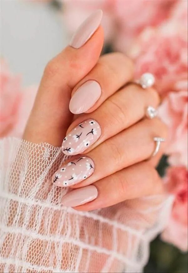 Красивый нежный маникюр Spring Flower Manicure, The Beauty Blooming At The Fingertips - Hi beauty girl P