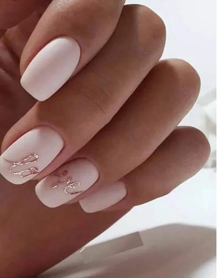 Красивый нюд маникюр с дизайном acrylics, fashion, and manicure image Nails, Bride nails, Nail art wedding