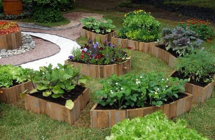 Красивый огород на даче своими руками How to beautifully design your garden beds. 60 stunning ideas My desired home Ve