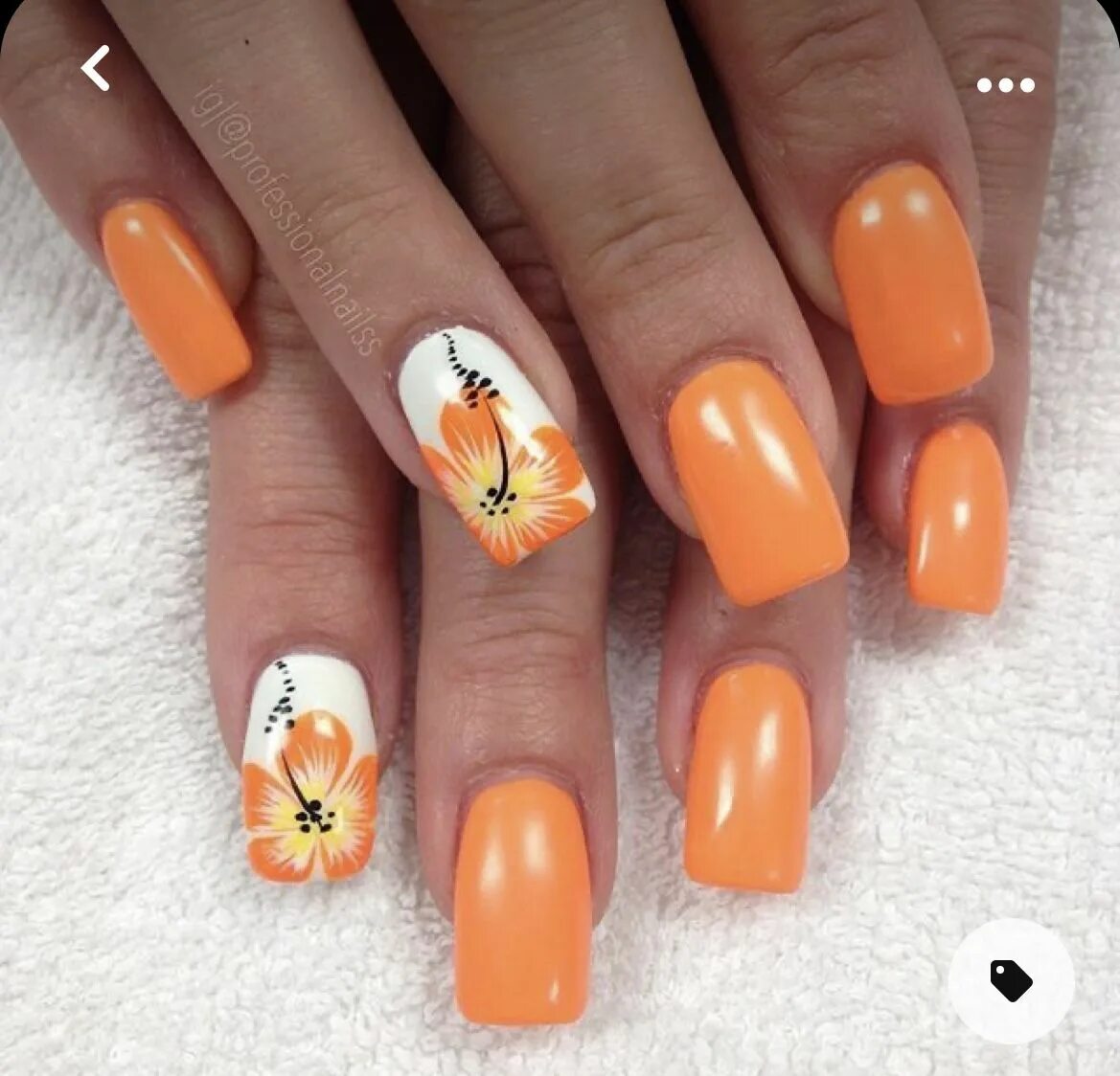 Красивый оранжевый маникюр 2024 Pin on Nail Art Nail art designs summer, Nail art designs, Floral nail art
