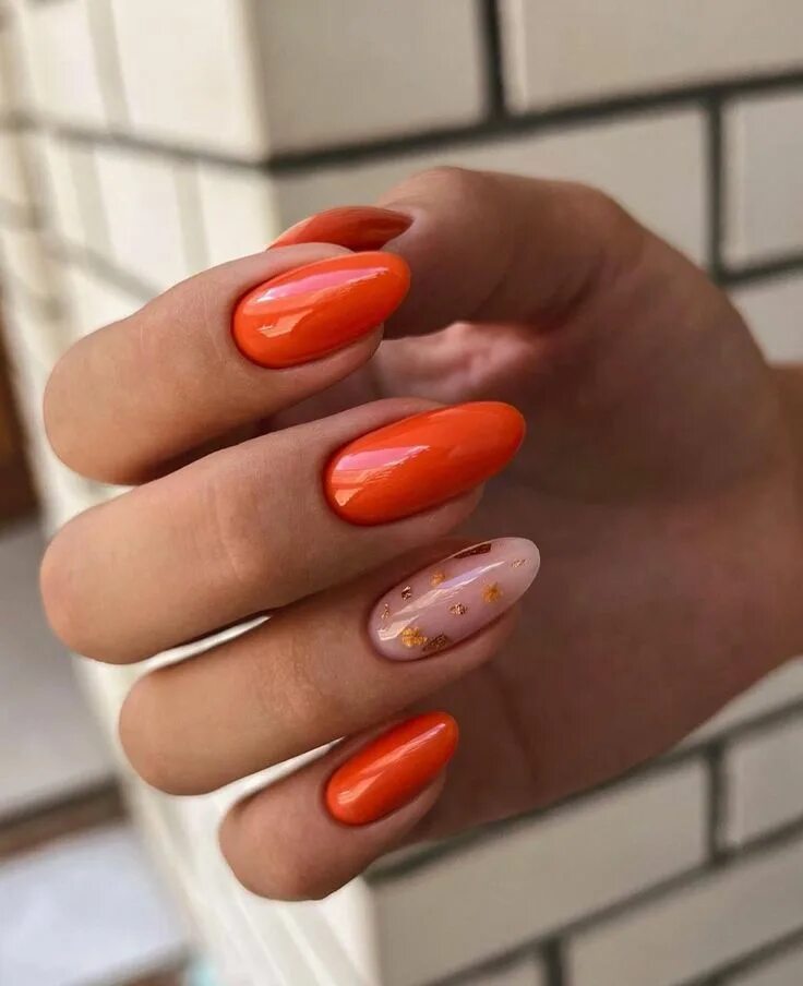 Красивый оранжевый маникюр 2024 ОП, МАНИКЮРЧИК НОГТИ in 2023 Manicure, Pink gel nails, Retro nails