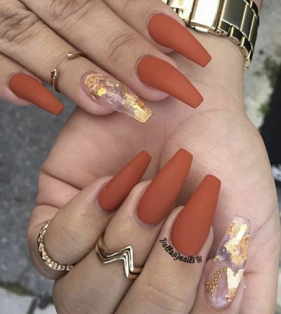 Красивый осенний маникюр на длинные ногти Pin on Acrylics Fall acrylic nails, Neutral nails, Coffin nails designs