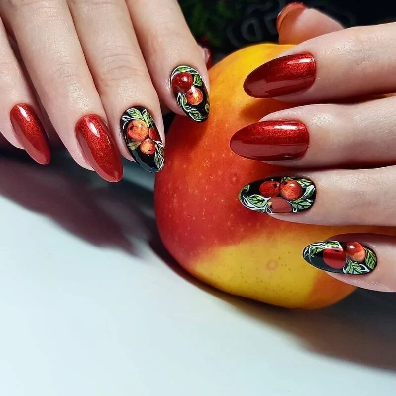 Красивый осенний маникюр яркий Делаем яркий маникюр лаками OPI