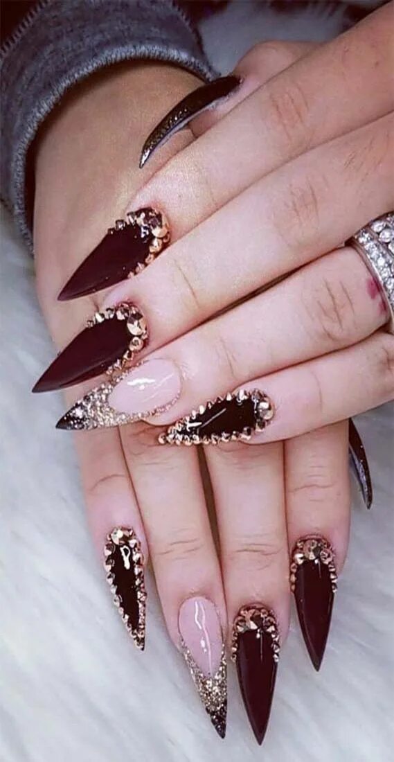 Красивый острый маникюр новинки Nails Long acrylic nails, Stiletto nails designs, Perfect nails