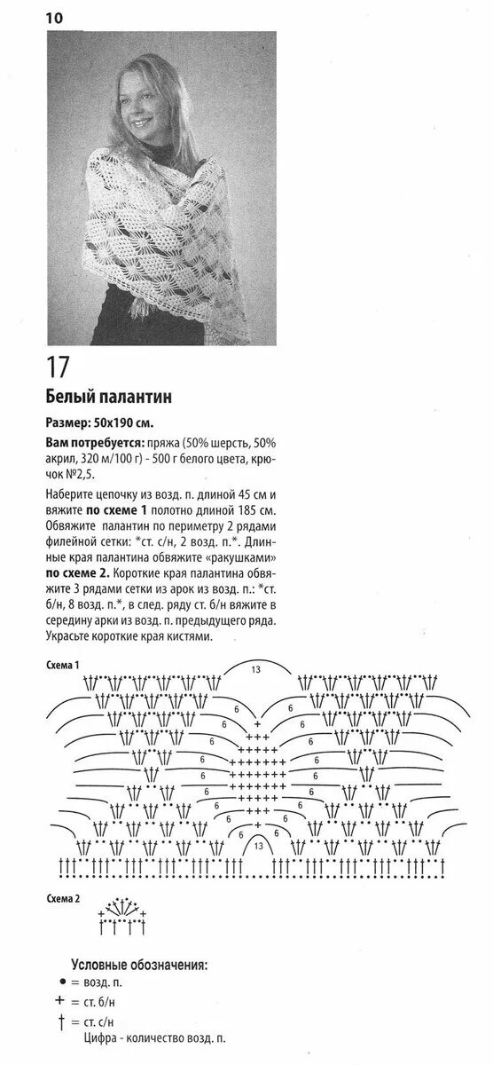 Красивый палантин крючком схема и описание Красивые, летние, вязаные шарфы и палантины. Схемы к ним Мир своими руками Дзен