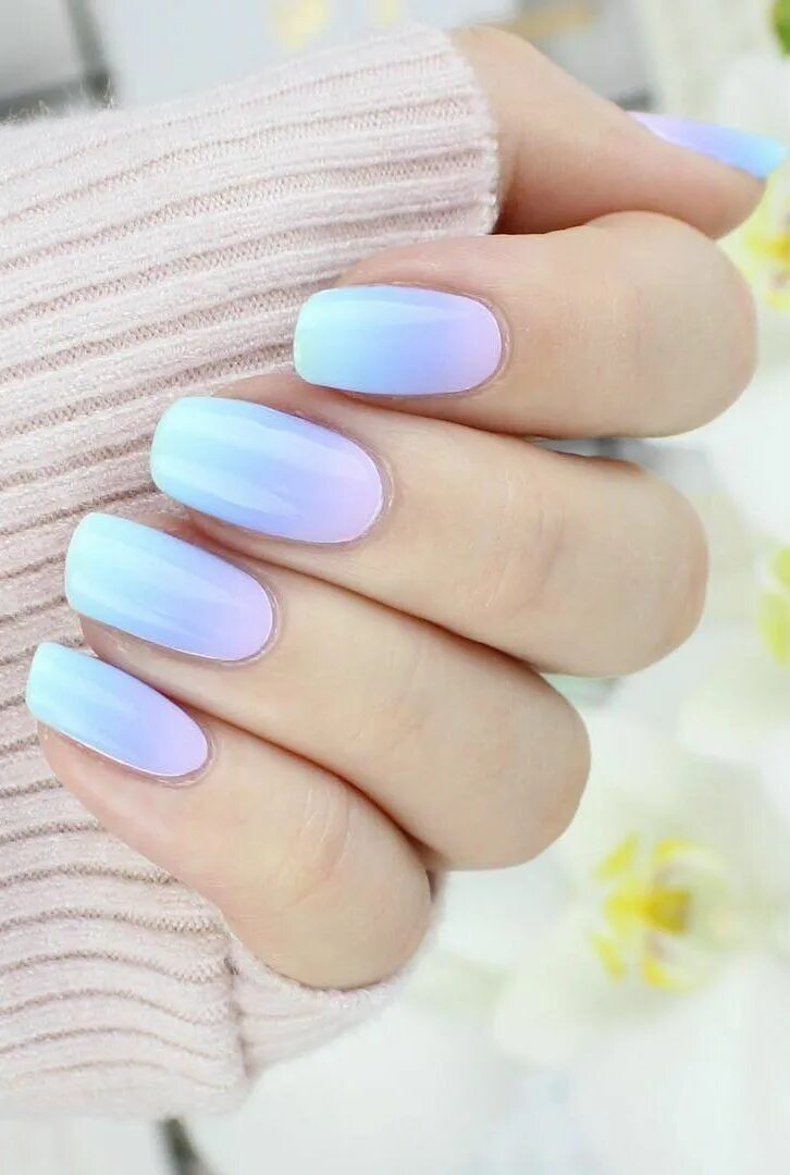 Красивый пастельный маникюр 70 Simple Nail Design Ideas That Are Actually Easy Ombre nail designs, Ombre nai