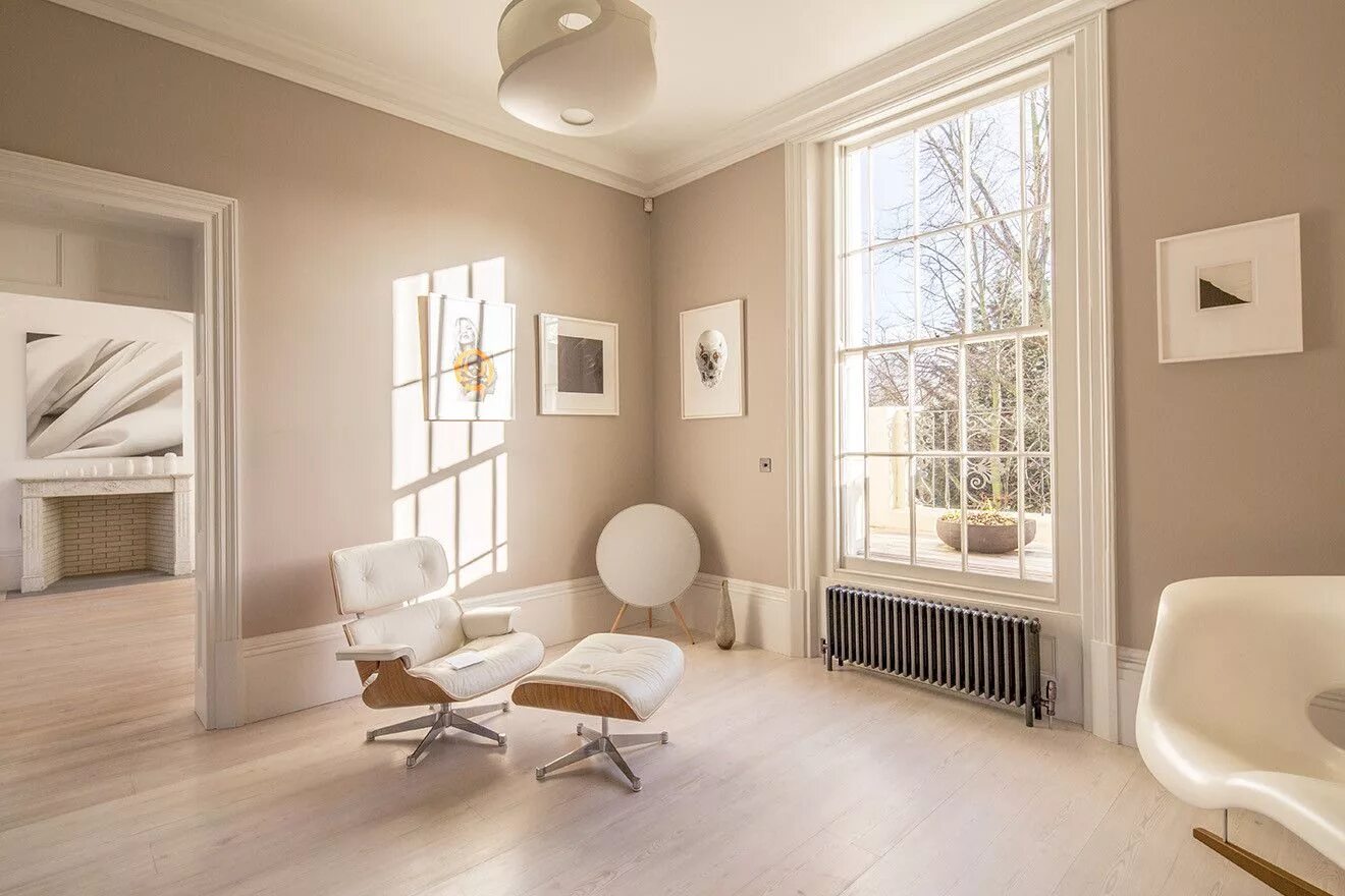 Краска бежевая для стен в интерьере Bisque Radiators - Make the radiator a feature to the home - Martyn White London