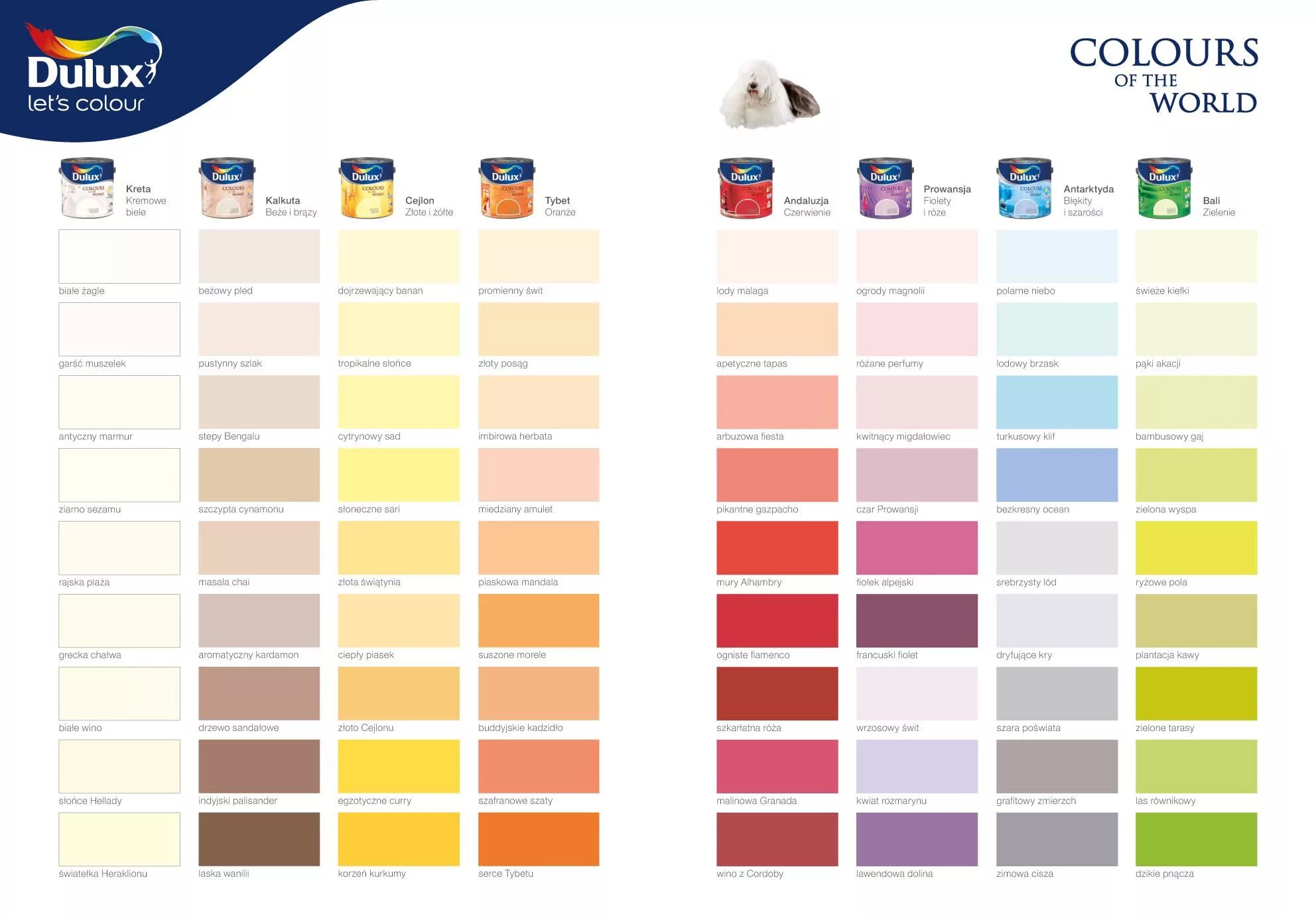 Краска делюкс цвета фото dulux kolory świata Dulux colour, Dulux, World of color