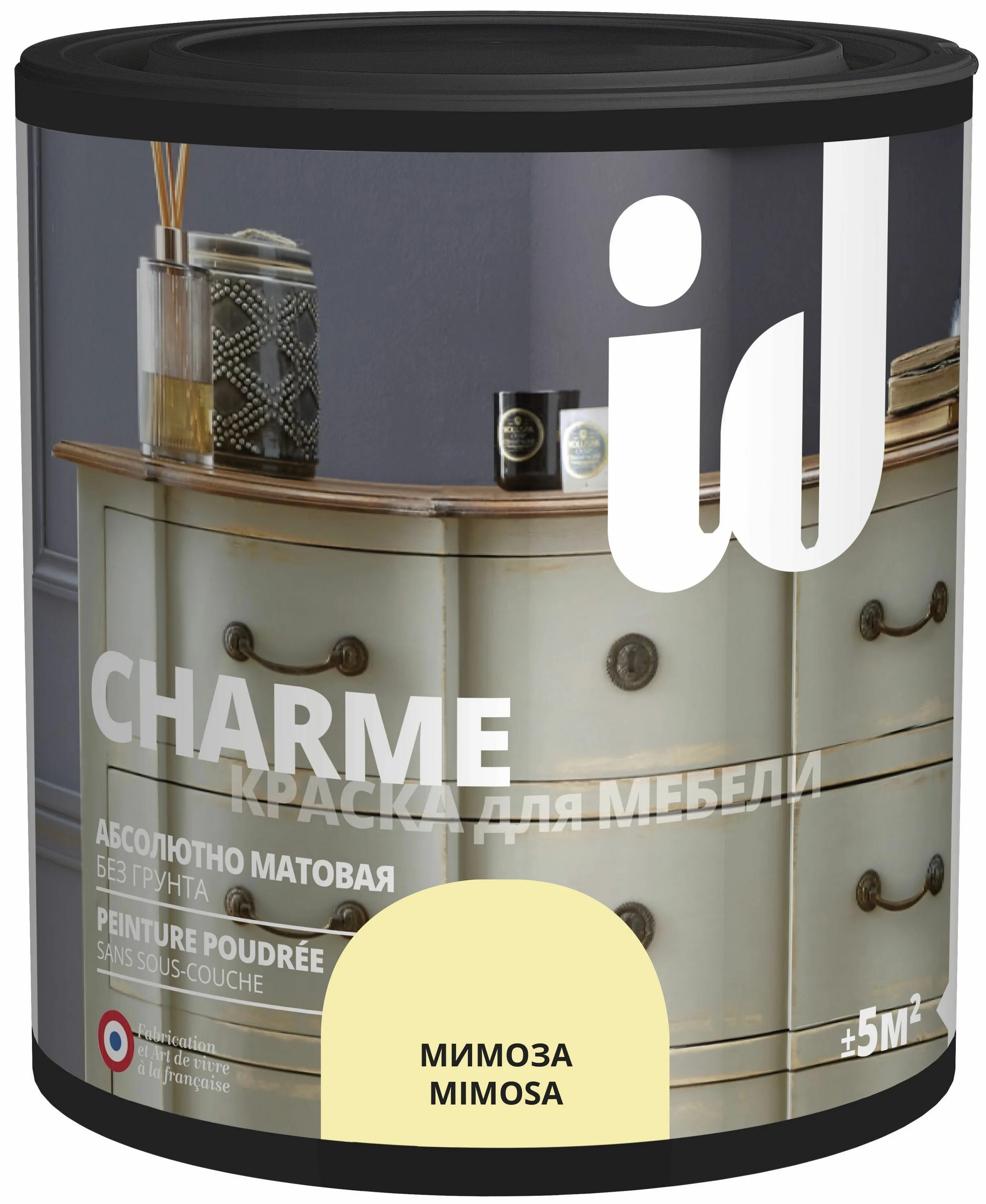 Краска для мебели фото Краска для мебели Charme цвет мимоза 0.5 л - купить в интернет-магазине OZON по 