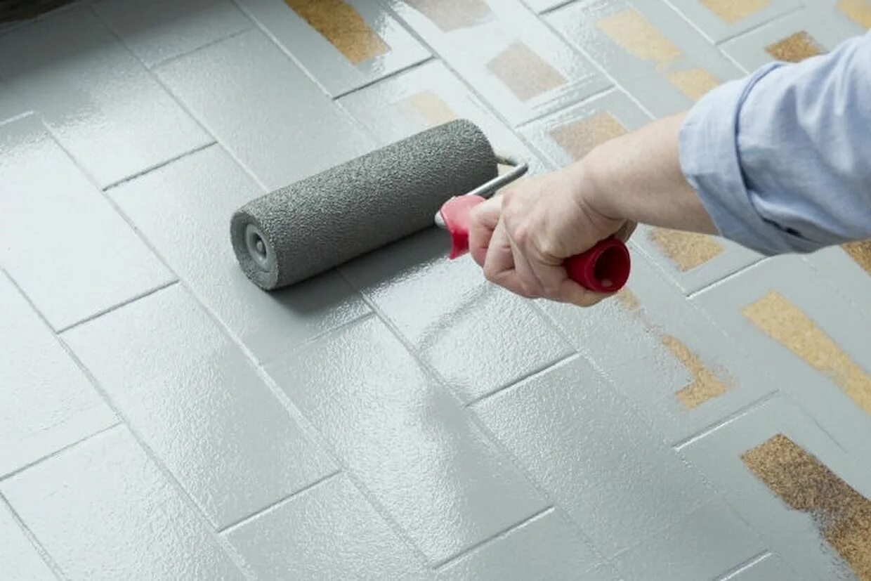 Краска для плитки фото Peindre carrelage - gris Alte fliesen, Fliesen streichen, Bodenfliesen streichen