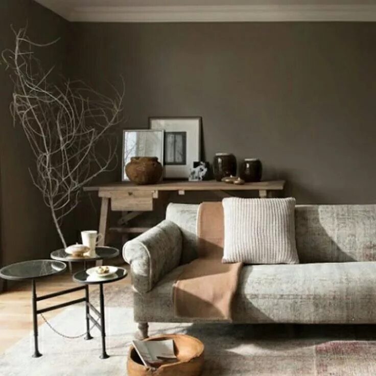 Краска для стен тауп в интерьере Instagram photo by @byjuth * May 10, 2016 at 2:43pm UTC Decoration salon, Rideau