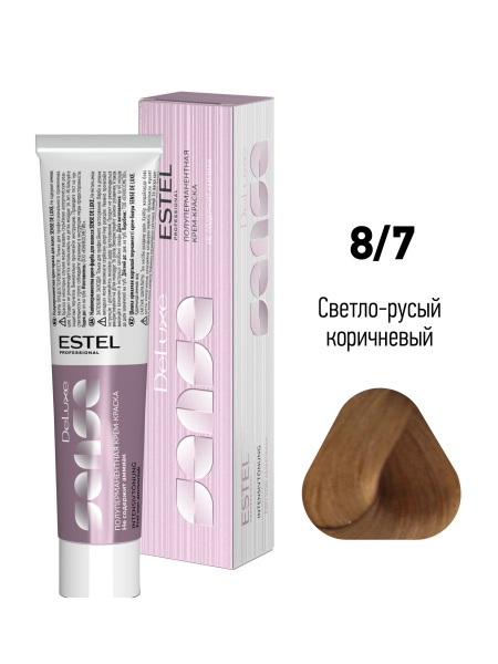 Краска для волос 9 отзывы фото ESTEL PROFESSIONAL Крем-краска SENSE DE LUXE для окрашивания волос 8/7 светло-ру