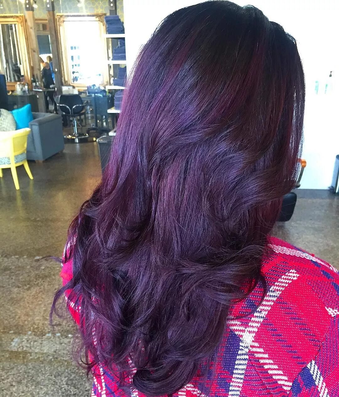 Краска для волос баклажан фото на волосах Dreamy Purple Goals darker hues of Purple! Dark purple hair, Dark purple hair co