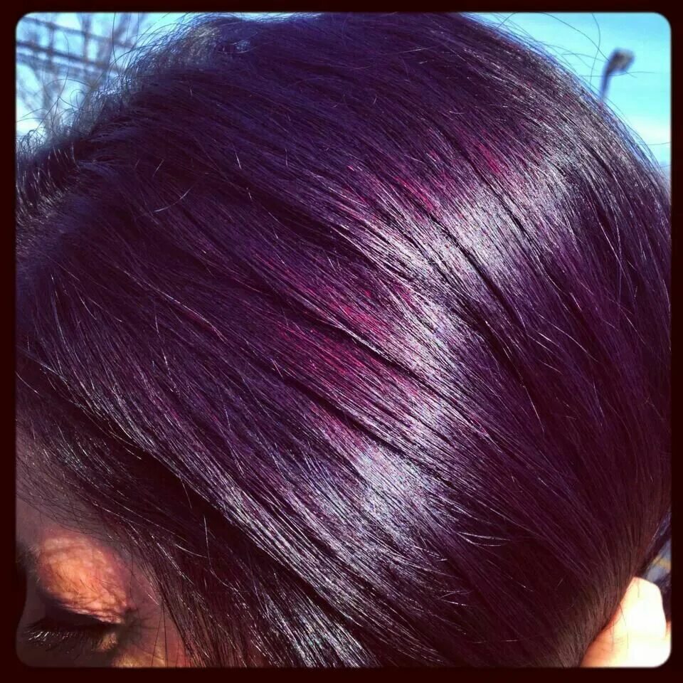 Краска для волос баклажан фото на волосах Pin on beauty Hair color plum, Hair color burgundy, Eggplant colored hair