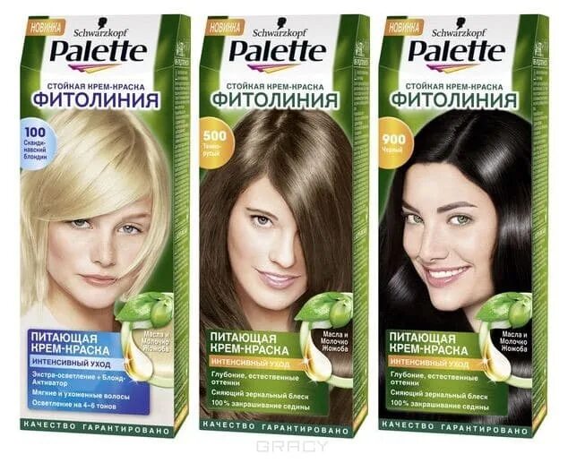 Краска для волос без аммиака фото Schwarzkopf Professional, Краска для волос Palette Фитолиния без аммиака (2 отте