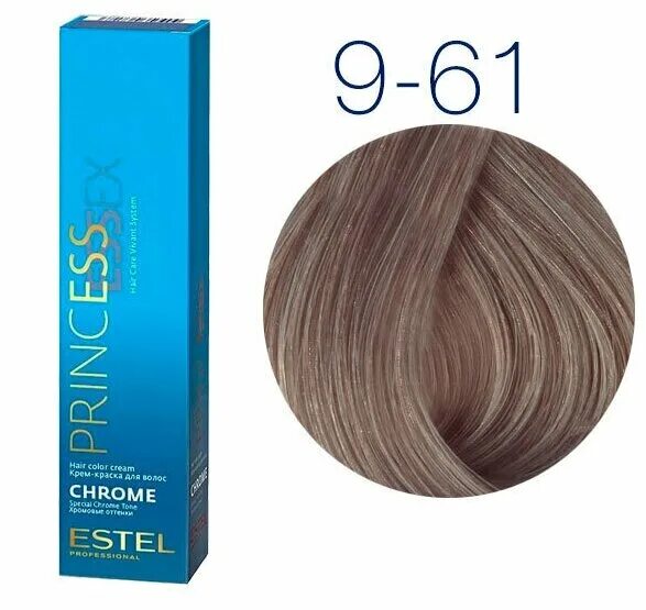 Краска для волос эстель 9 фото ESTEL PROFESSIONAL Крем-краска PRINCESS ESSEX для окрашивания волос 9/61 коллекц