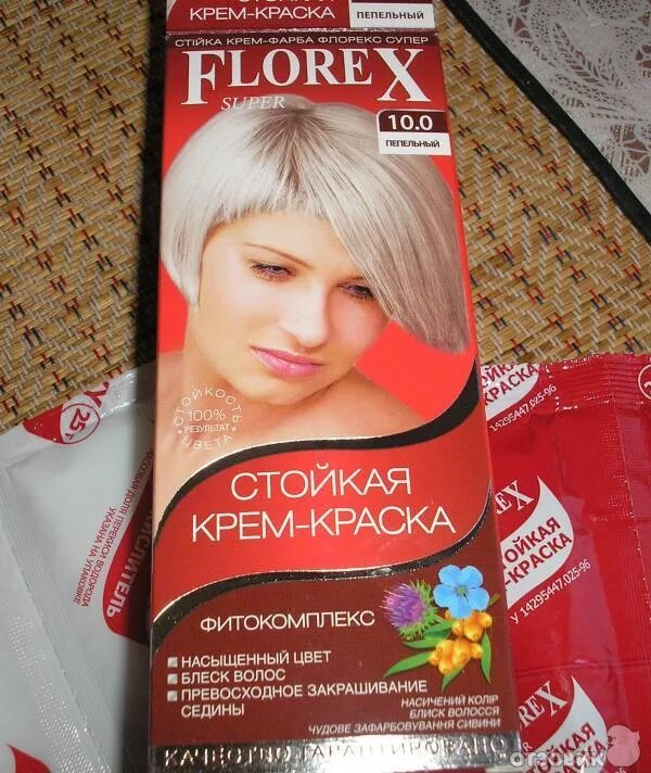 Краска для волос флорекс фото Отзыв о Крем-краска для волос "Florex super" недорогая, "мягкая" в использовании